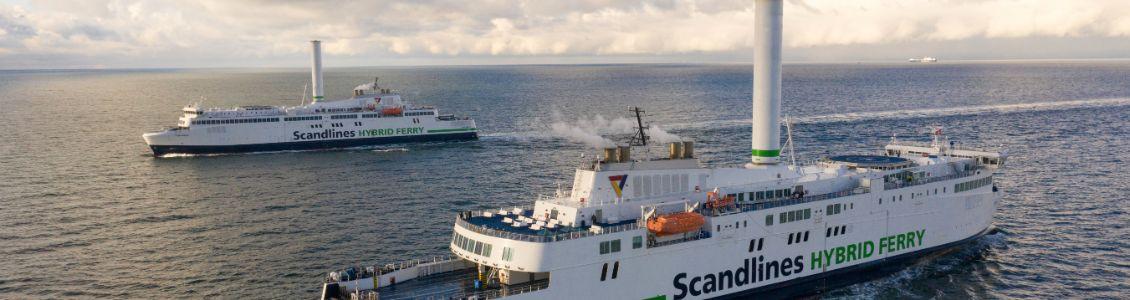 Scandlines ferry with rotor sail